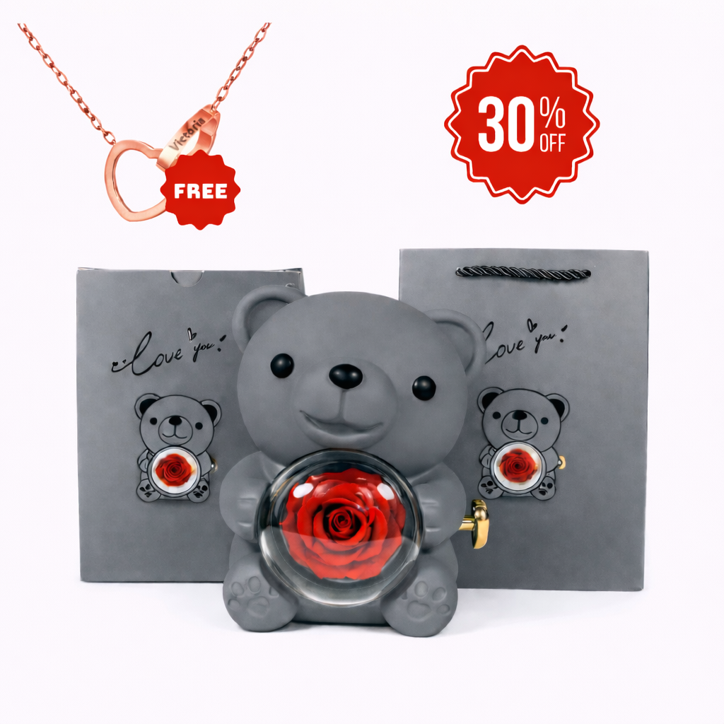 The Eternal Rose Bear With A Hidden Heartbeat