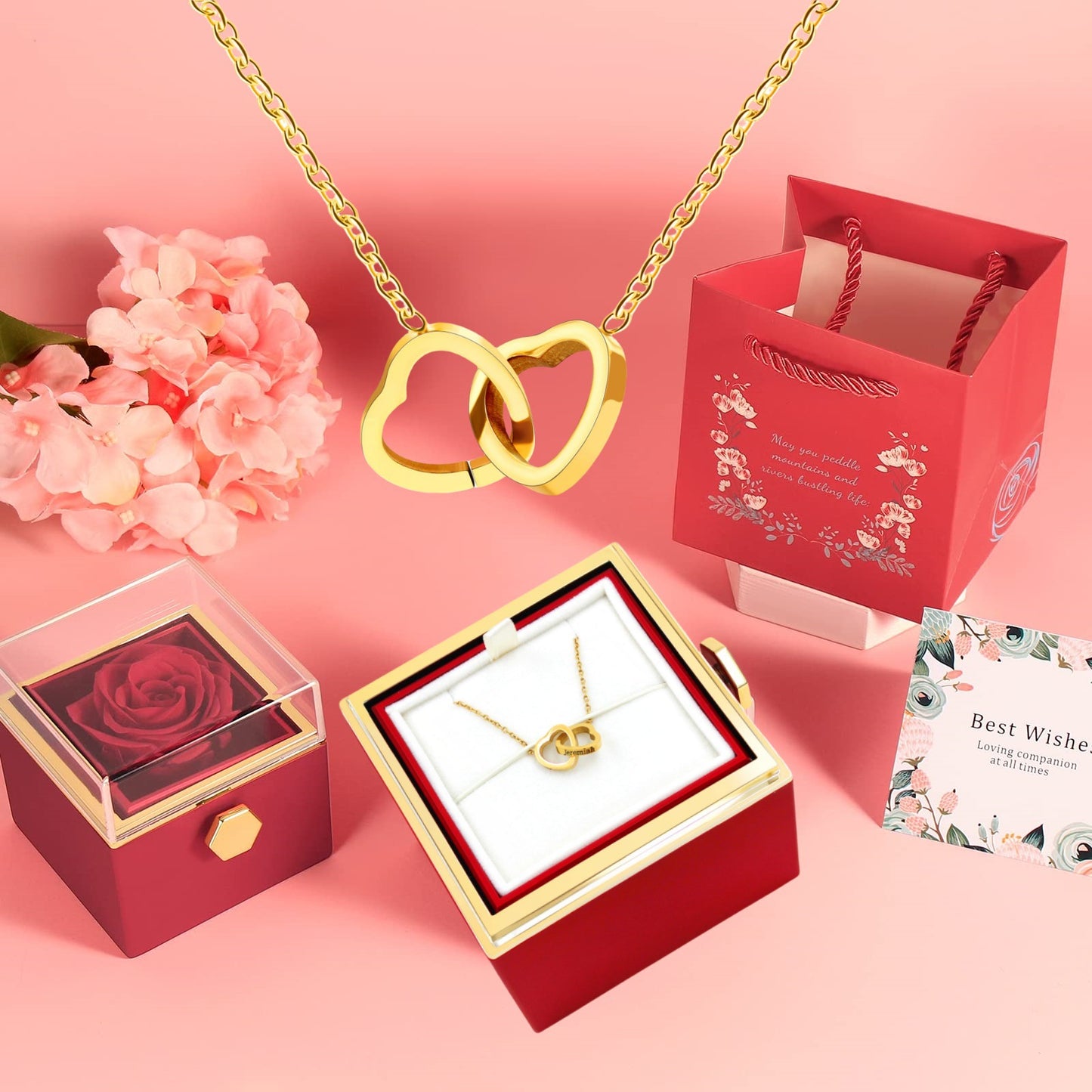 Eternal Rose Box with Necklace - The perfect gift for your Soulmate💜