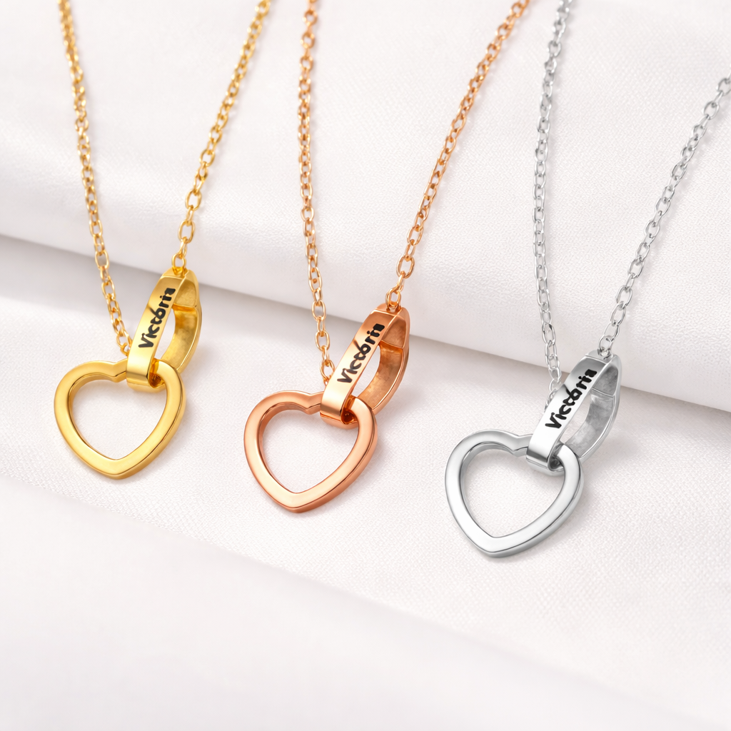 Eternal Rose Bear With Engraved Necklace