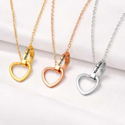 Eternal Rose Bear With Engraved Necklace